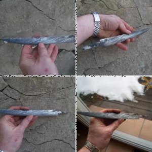 Messerklinge Tiefgeäzt