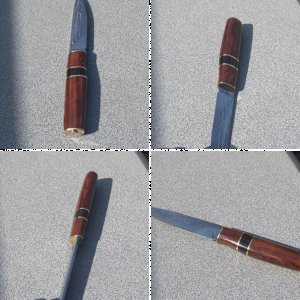 Jagdmesser an Cocobolo mit Grenadil