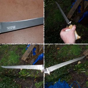 Schade um die Klinge die hat Flecken aber sonst fast ein Zwilling