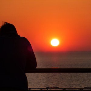 Abendstimmung auf der Fahrt nach Oslo