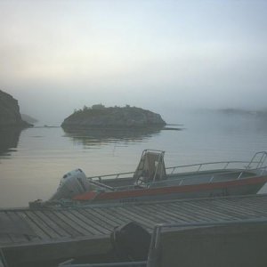 Boot im Seenebel, Test