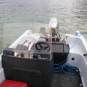 das neue Pioner Multi mit 30 PS 4-Takt Honda, Echolot-Kartenplotter von RayMarine