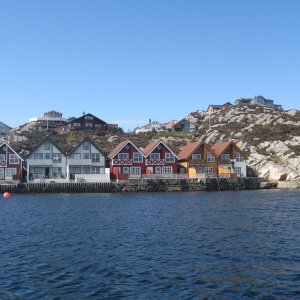 Seehäuser von Hellesöy