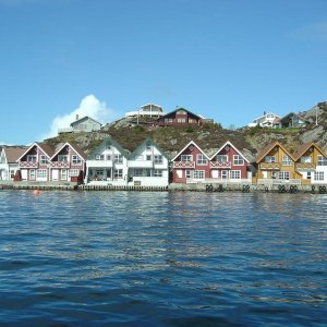 Seehäuser von Hellesöy