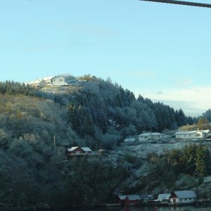 Bergen mit Schnee