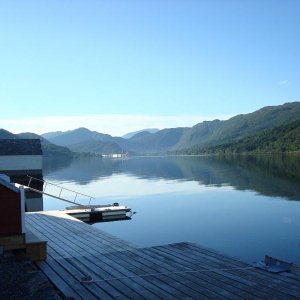 morgens am Fjord