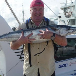 Schöner Wahoo gefangen auf einen Yo-Zuri Bonita black/orange
Malediven 2011