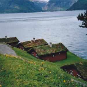 Ferienhäuser von oben