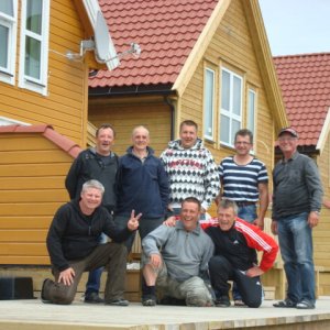 Zufriedene Truppe