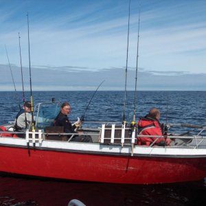 Unsere Besatzung, beobachtet und aufgenommen vom zweiten Boot unserer Truppe