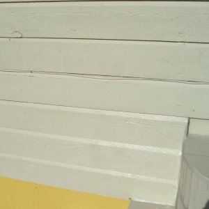 Außenverkleidung nach der Rep. anderer Blickwinkel