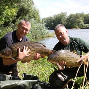 Doppelschlag zur Mittagszeit. Zwei schöne Schuppis 30 und 18 Pfd.