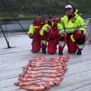 Rotbarschstrecke   Silvio, Uwe und Micha