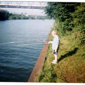 Bissel Stockangeln am Kanal :D