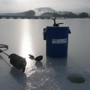 Eisangelromantik am Diemelsee