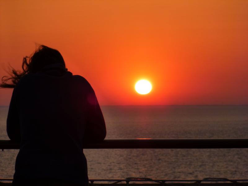 Abendstimmung auf der Fahrt nach Oslo