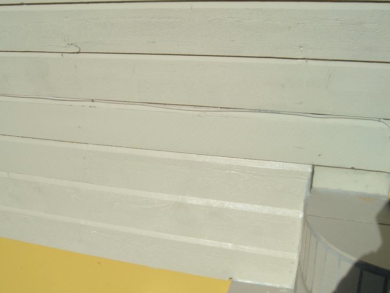 Außenverkleidung nach der Rep. anderer Blickwinkel