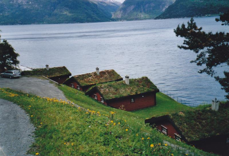 Ferienhäuser von oben