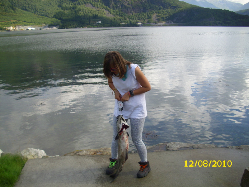 Marie mit dem schwersten Seelachs
14 Pfund und 91 cm