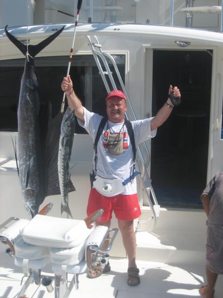 Mexico 2007, Cancun
Sailfish, 88" 
lästiger Beifang: Baracudas