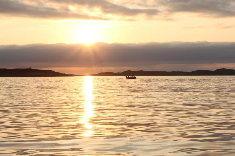 Sonnenuntergang, immer wieder schön.
